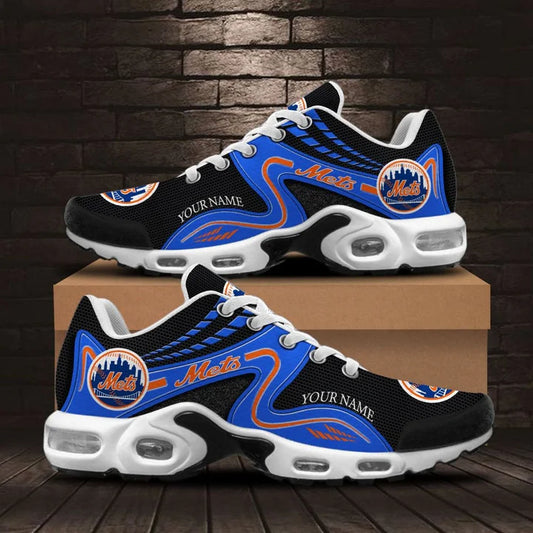 LIMITED EDITION - NEW CUSTOMIZED MLB17 NYM NEW YORK METS AIR MAX PLUS SNEAKERS