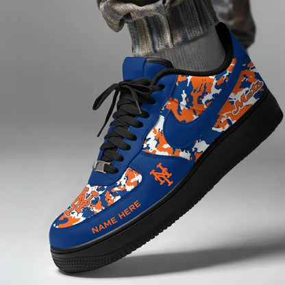 [FLASH SALE] NEW CUSTOMIZED MLB17 NYM NEW YORK METS AF1 SHOES
