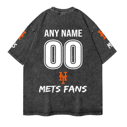 [FLASH SALE] NEW CUSTOMIZED MLB17 NYM NEW YORK METS MULTICOLOR WASHED TEE