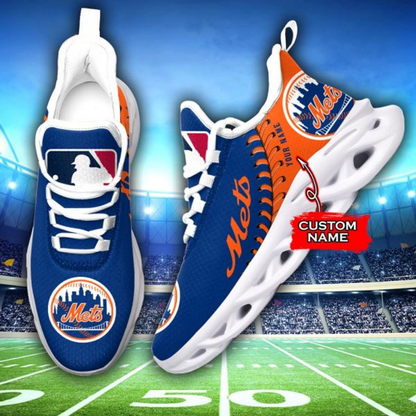 [FLASH SALE] NEW CUSTOMIZED MLB17 NYM NEW YORK METS MAX SOUL SHOES
