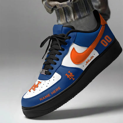 [FLASH SALE] NEW CUSTOMIZED MLB17 NYM NEW YORK METS AF1 SHOES
