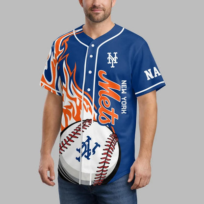 [FLASH SALE] NEW CUSTOMIZED MLB17 NYM NEW YORK METS BASEBALL JERSEY