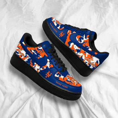 [FLASH SALE] NEW CUSTOMIZED MLB17 NYM NEW YORK METS AF1 SHOES