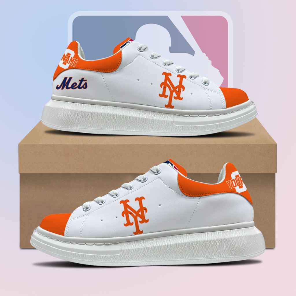 [FLASH SALE] NEW CUSTOMIZED MLB17 NYM NEW YORK METS MCQUEEN SHOES