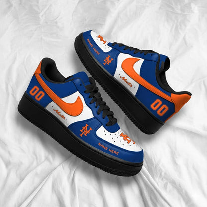 [FLASH SALE] NEW CUSTOMIZED MLB17 NYM NEW YORK METS AF1 SHOES