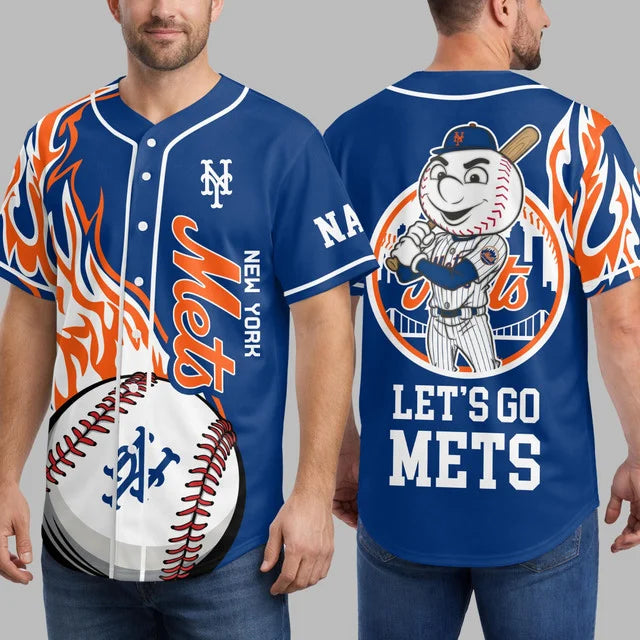 [FLASH SALE] NEW CUSTOMIZED MLB17 NYM NEW YORK METS BASEBALL JERSEY