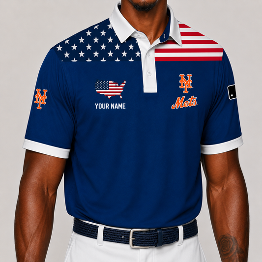 LIMITED EDITION - NEW CUSTOMIZED MLB17 NYM NEW YORK METS POLO SHIRT, ZIP POLO SHIRT & T-SHIRTS
