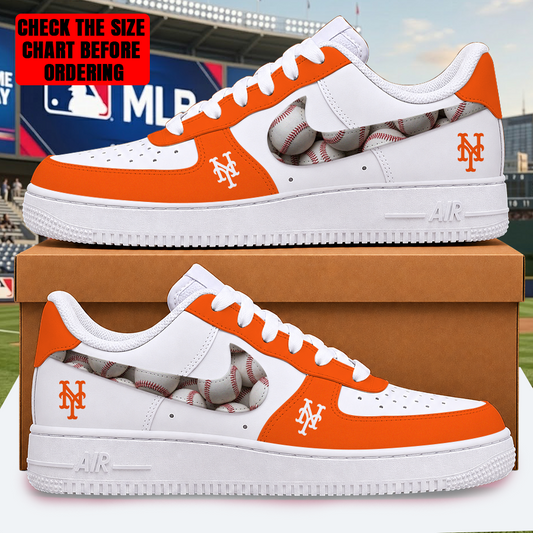 LIMITED EDITION - NEW CUSTOMIZED MLB17 NYM NEW YORK METS AF1 SHOES