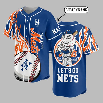[FLASH SALE] NEW CUSTOMIZED MLB17 NYM NEW YORK METS BASEBALL JERSEY
