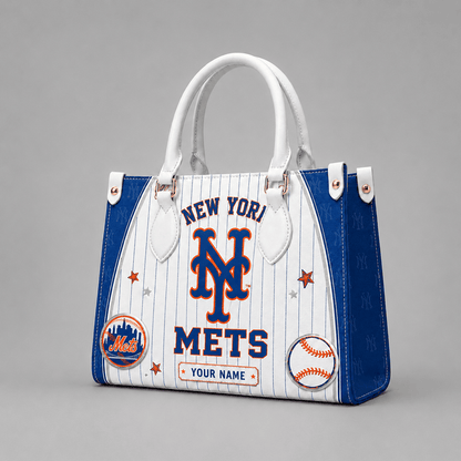 [FLASH SALE] NEW CUSTOMIZED MLB17 NYM NEW YORK METS LEATHER HANDBAG