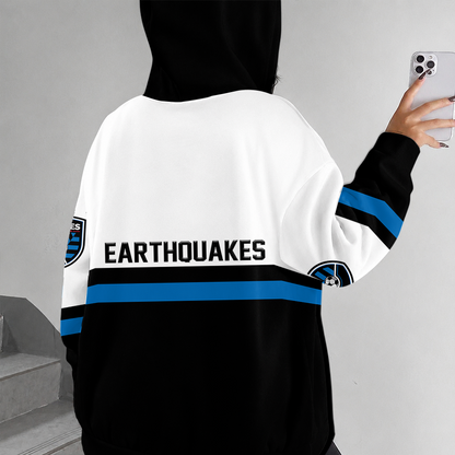 [FAN EXCLUSIVE] NEW CUSTOMIZED MLS17 SJE SAN JOSE EARTHQUAKES ZIP HOODIE