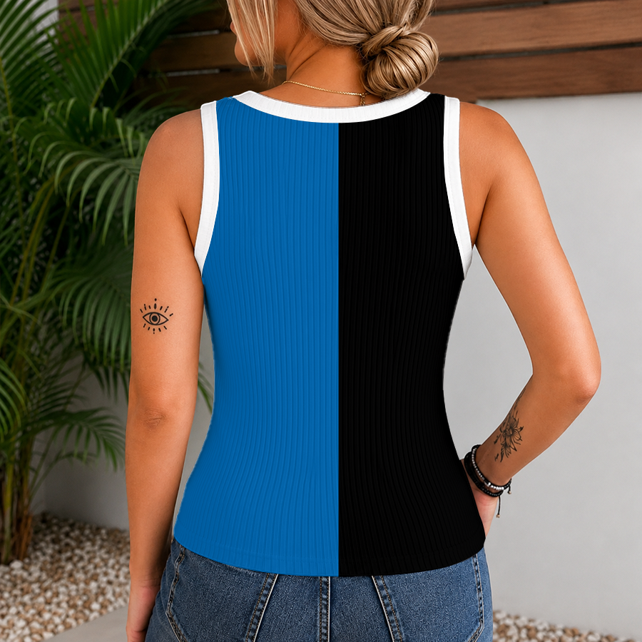 [FAN EXCLUSIVE] NEW CUSTOMIZED MLS17 SJE SAN JOSE EARTHQUAKES V-NECK TANK TOP