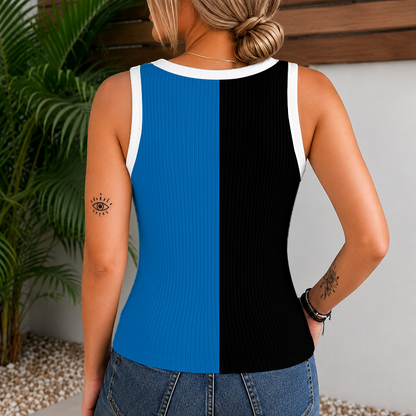 [FAN EXCLUSIVE] NEW CUSTOMIZED MLS17 SJE SAN JOSE EARTHQUAKES V-NECK TANK TOP