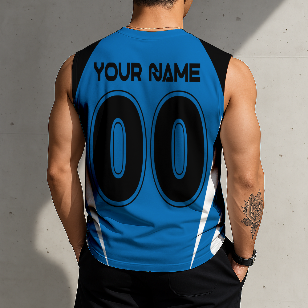 LIMITED EDITION - NEW CUSTOMIZED MLS17 SJE SJ EARTHQUAKES TANK TOP & GYM SHIRT