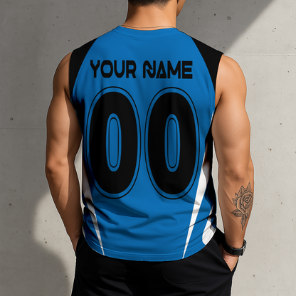 LIMITED EDITION - NEW CUSTOMIZED MLS17 SJE SJ EARTHQUAKES TANK TOP & GYM SHIRT