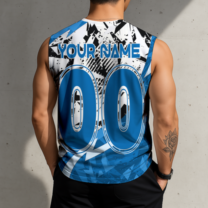 POPULAR NOW - NEW CUSTOMIZED MLS17 SJE SAN JOSE EARTHQUAKES TANK TOP & GYM SHIRT