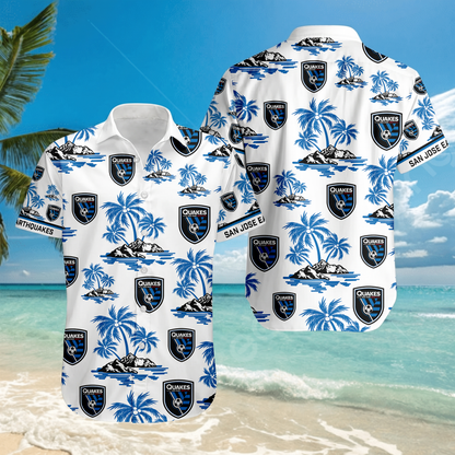 TOP SELLING - NEW CUSTOMIZED MLS17 SJE SAN JOSE EARTHQUAKES UNISEX HAWAIIAN SHIRT
