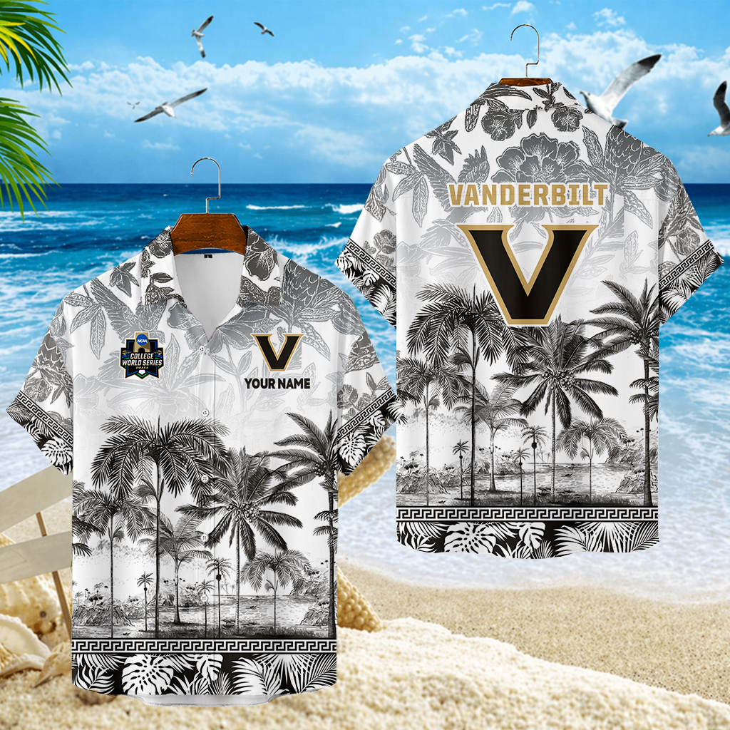 LIMITED EDITION - NEW CUSTOMIZED CWS17 VDC VANDERBILT COMMODORES UNISEX HAWAIIAN SHIRT