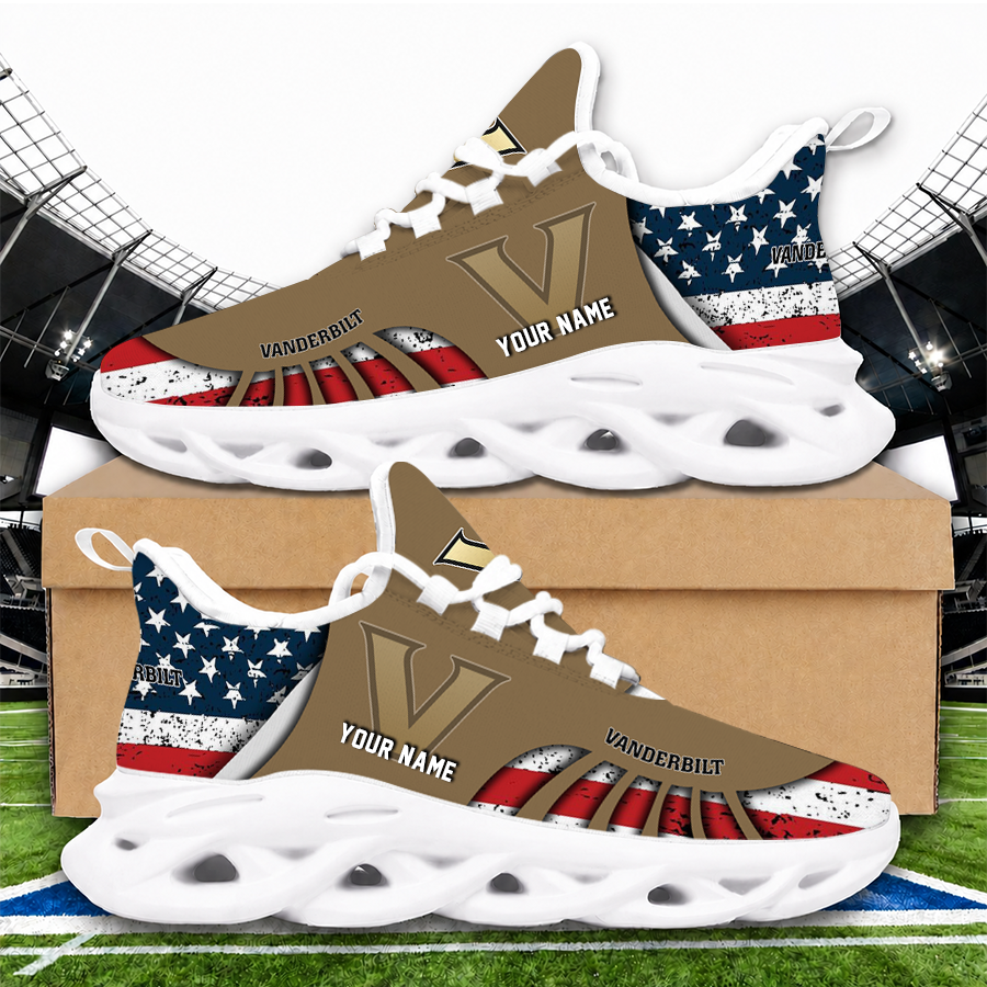 [FAN FAVORITE] NEW CUSTOMIZED NCAA CWS17 VDC VANDERBILT COMMODORES UNISEX CLUNKY SNEAKERS