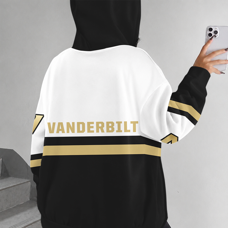 [FAN FAVORITE] NEW CUSTOMIZED NCAA CWS17 VDC VANDERBILT COMMODORES ZIP HOODIE