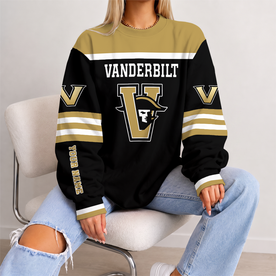 [FAN FAVORITE] NEW CUSTOMIZED NCAA CWS17 VDC VANDERBILT COMMODORES UNISEX SWEATSHIRT