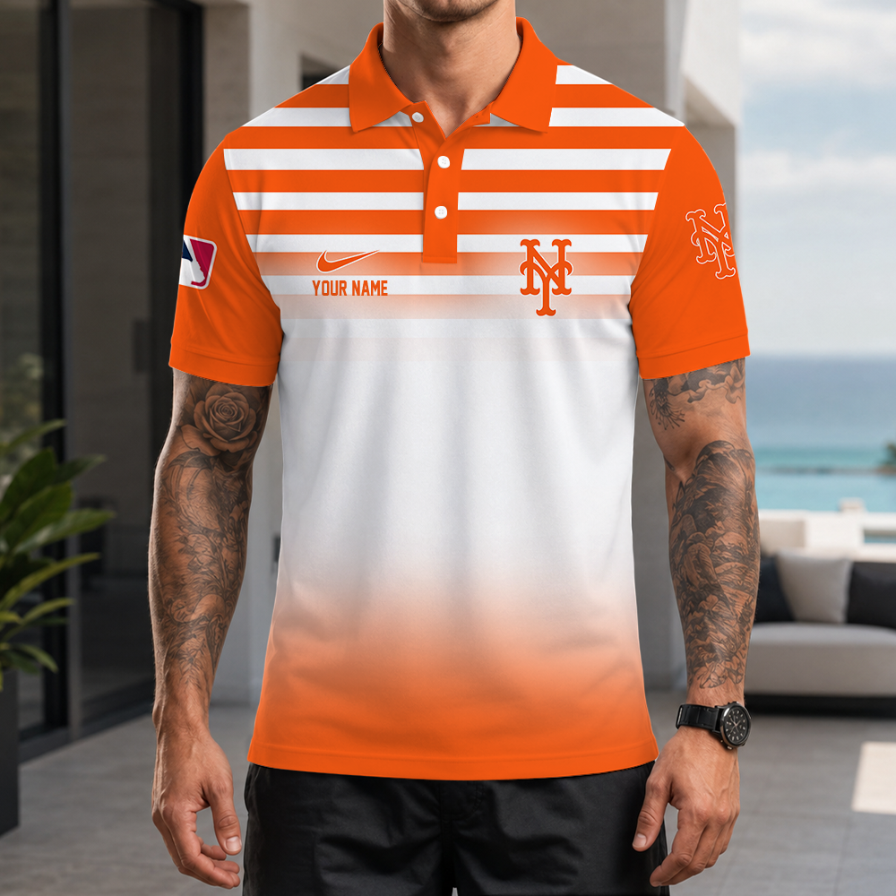 [FLASH SALE] NEW CUSTOMIZED MLB17 NYM NEW YORK METS POLO SHIRT
