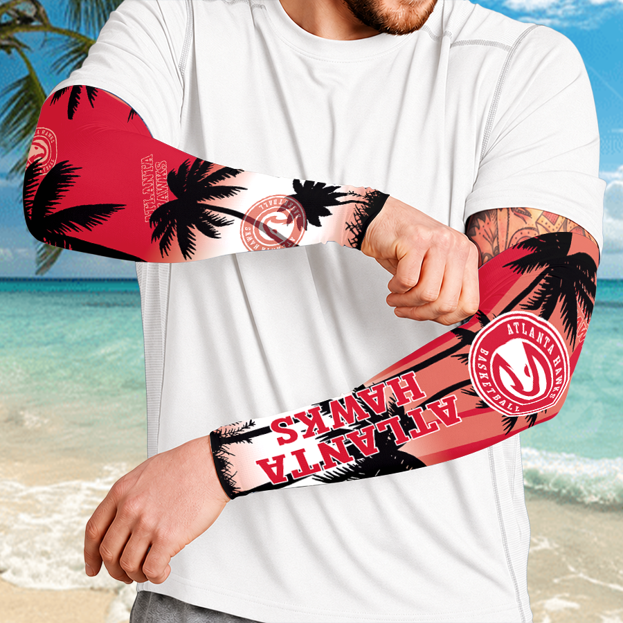 [HOT DEAL] NEW CUSTOMIZED NBA17 AHA ATLANTA HAWKS SUN ARM SLEEVES