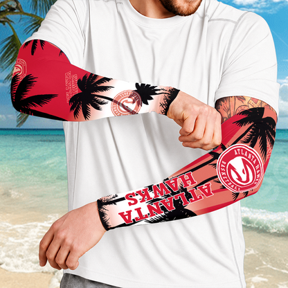 [HOT DEAL] NEW CUSTOMIZED NBA17 AHA ATLANTA HAWKS SUN ARM SLEEVES