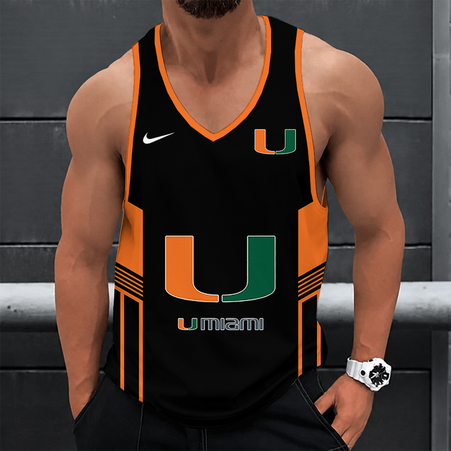 [FAN FAVORITE] NEW CUSTOMIZED NCAA FBS17 MIH MIAMI HURRICANES UNISEX TANK TOP
