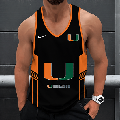 [FAN FAVORITE] NEW CUSTOMIZED NCAA FBS17 MIH MIAMI HURRICANES UNISEX TANK TOP