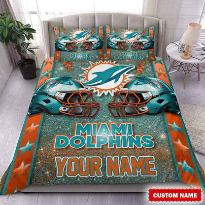 LIMITED EDITION - NEW PREMIUM NFL19 MDP MIAMI DOLPHINS BEDDING SET