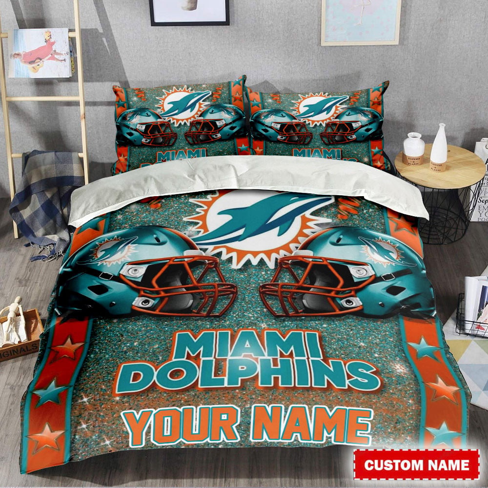 LIMITED EDITION - NEW PREMIUM NFL19 MDP MIAMI DOLPHINS BEDDING SET