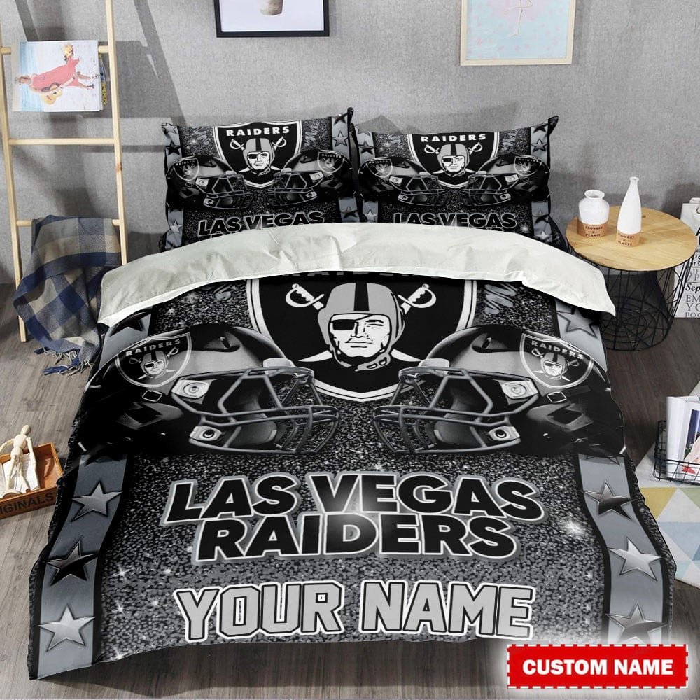 LIMITED EDITION - NEW PREMIUM NFL07 LVR LAS VEGAS RAIDERS BEDDING SET