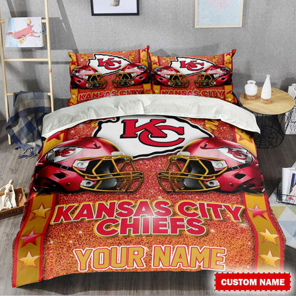 LIMITED EDITION - NEW PREMIUM NFL01 KCC KANSAS CITY CHIEFS BEDDING SET
