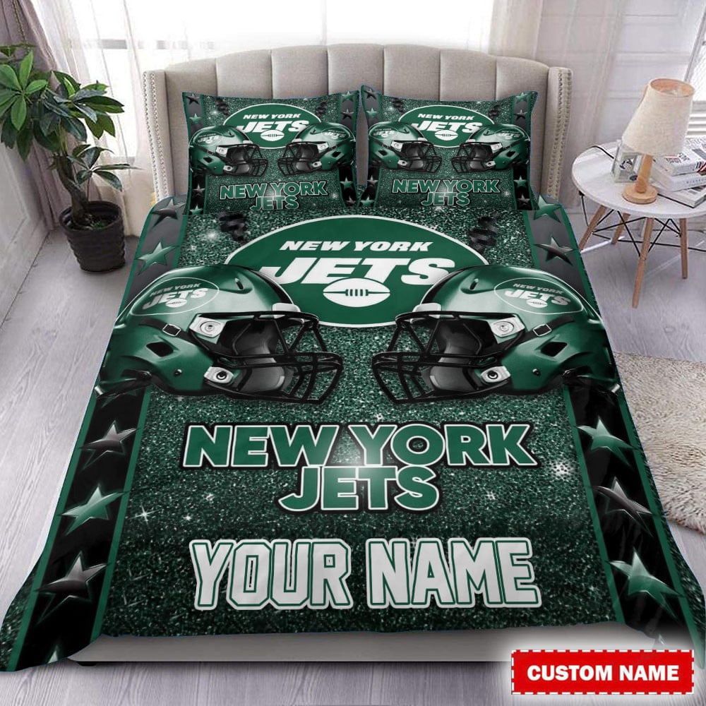 LIMITED EDITION - NEW PREMIUM NFL25 NYJ NEW YORK JETS BEDDING SET