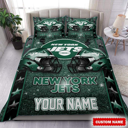 LIMITED EDITION - NEW PREMIUM NFL25 NYJ NEW YORK JETS BEDDING SET