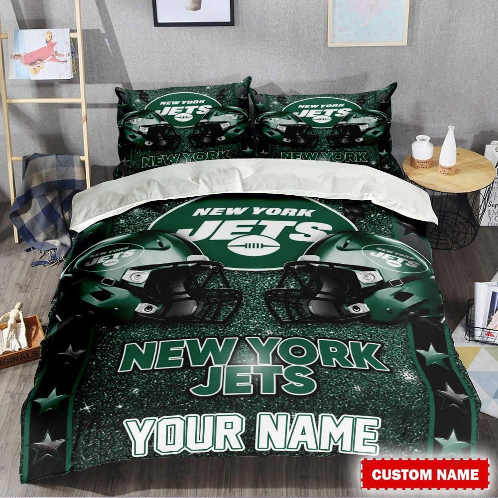 LIMITED EDITION - NEW PREMIUM NFL25 NYJ NEW YORK JETS BEDDING SET