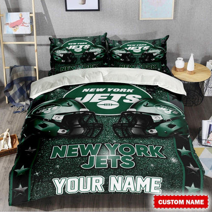 LIMITED EDITION - NEW PREMIUM NFL25 NYJ NEW YORK JETS BEDDING SET