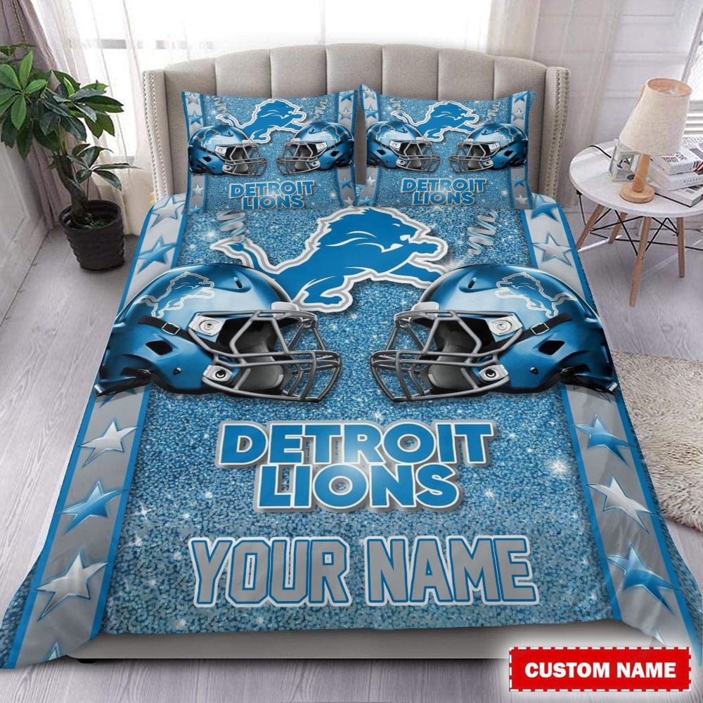 LIMITED EDITION - NEW PREMIUM NFL04 DTL DETROIT LIONS BEDDING SET