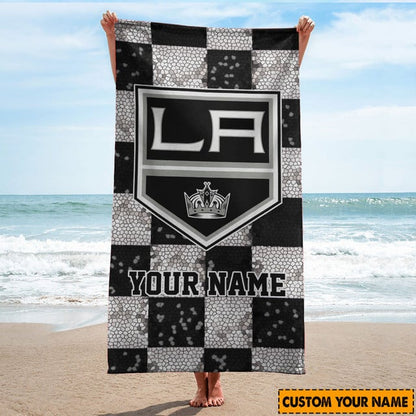 LIMITED EDITION - NEW CUSTOMIZED NHL16 LAK LOS ANGELES KINGS BEACH & BATH TOWEL