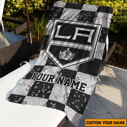 LIMITED EDITION - NEW CUSTOMIZED NHL16 LAK LOS ANGELES KINGS BEACH & BATH TOWEL