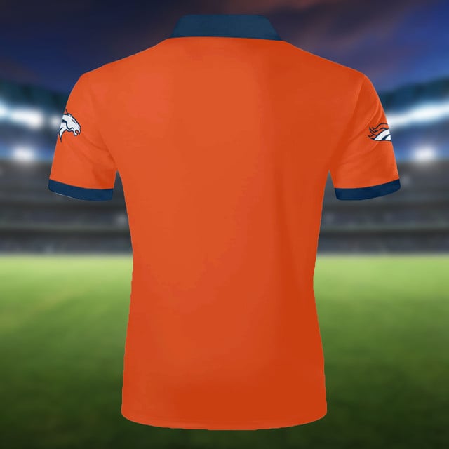 LIMITED EDITION - NEW CUSTOMIZED NFL13 DVB DENVER BRONCOS ZIP POLO SHIRT