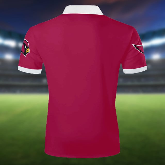 LIMITED EDITION - NEW CUSTOMIZED NFL20 ARC ARIZONA CARDINALS ZIP POLO SHIRT