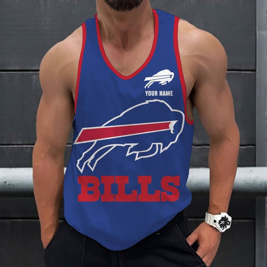 LIMITED EDITION - NEW CUSTOMIZED NFL03 BFB BUFFALO BILLS UNISEX TANK TOP