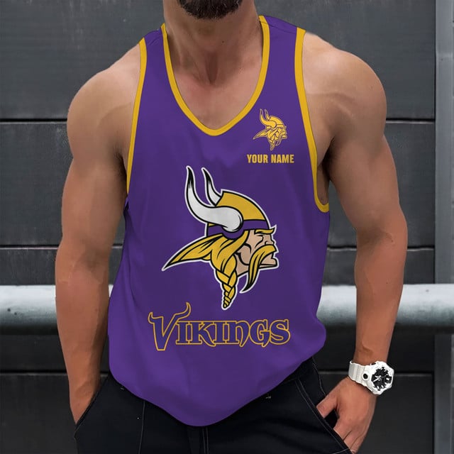 LIMITED EDITION - NEW CUSTOMIZED NFL05 MVK MINNESOTA VIKINGS UNISEX TANK TOP