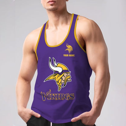 LIMITED EDITION - NEW CUSTOMIZED NFL05 MVK MINNESOTA VIKINGS UNISEX TANK TOP