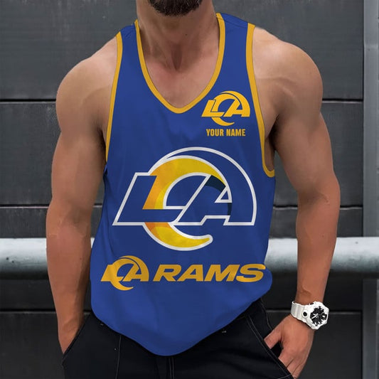 LIMITED EDITION - NEW CUSTOMIZED NFL22 LAR LOS ANGELES RAMS UNISEX TANK TOP