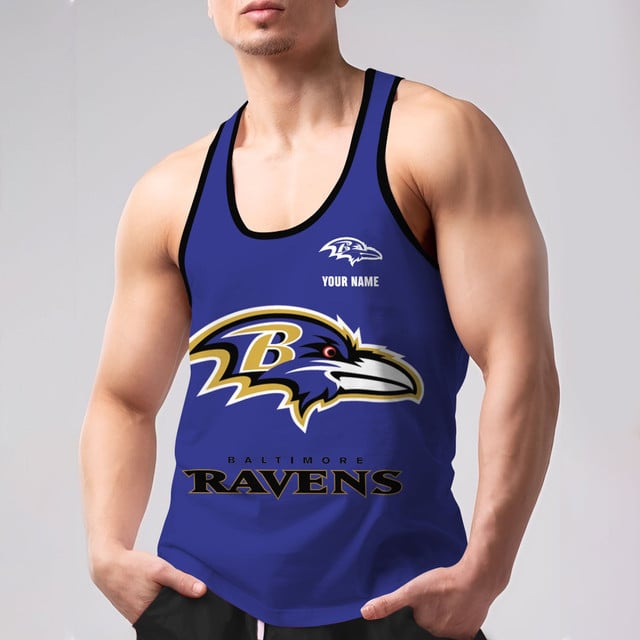 LIMITED EDITION - NEW CUSTOMIZED NFL28 BTR BALTIMORE RAVENS UNISEX TANK TOP