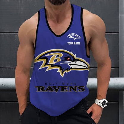 LIMITED EDITION - NEW CUSTOMIZED NFL28 BTR BALTIMORE RAVENS UNISEX TANK TOP