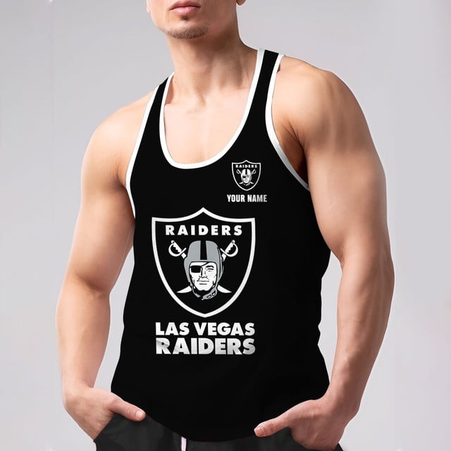 LIMITED EDITION - NEW CUSTOMIZED NFL07 LVR LAS VEGAS RAIDERS UNISEX TANK TOP